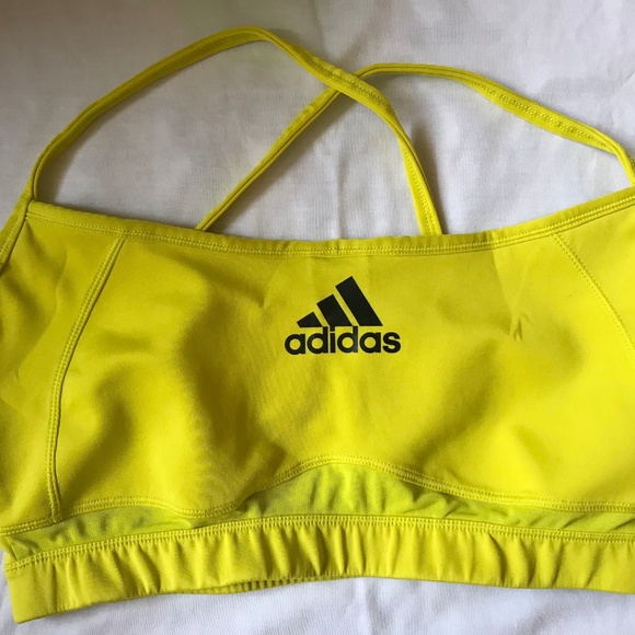 adidas Other - Adidas Sports Bra - Yellow - Size Large
